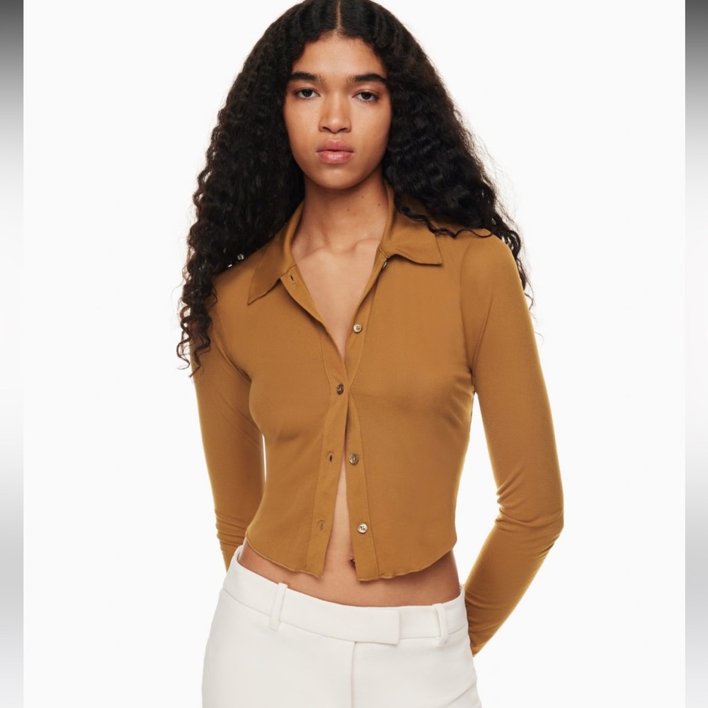 Brand new Wilfred button up long sleeve
